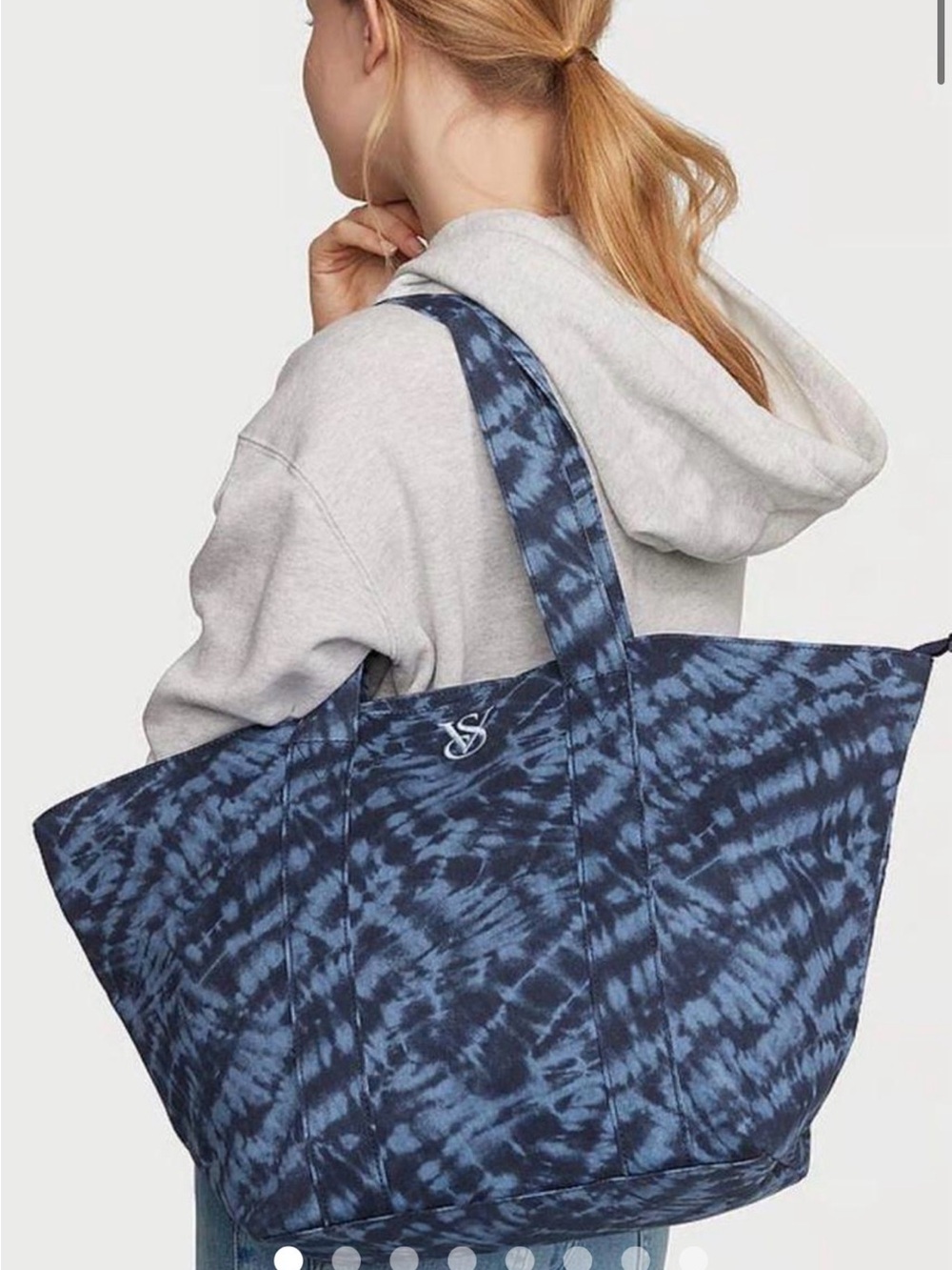 Victoria Secret Tie-Dye Tote Bag - Navy
